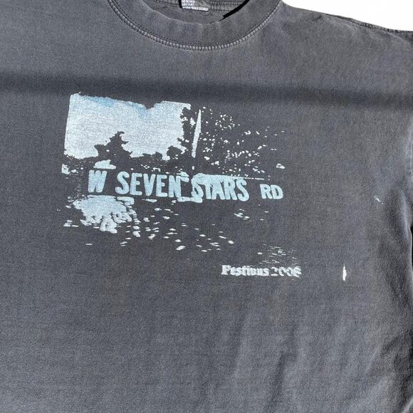 Black vintage streetwear 2008 W Seven Stars RD tee - Picture 2 of 5